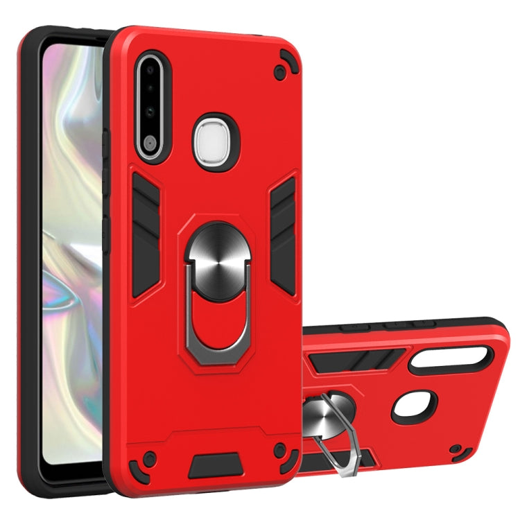 For Samsung Galaxy A70e 2 in 1 Armour Series PC + TPU Protective Case with Ring Holder