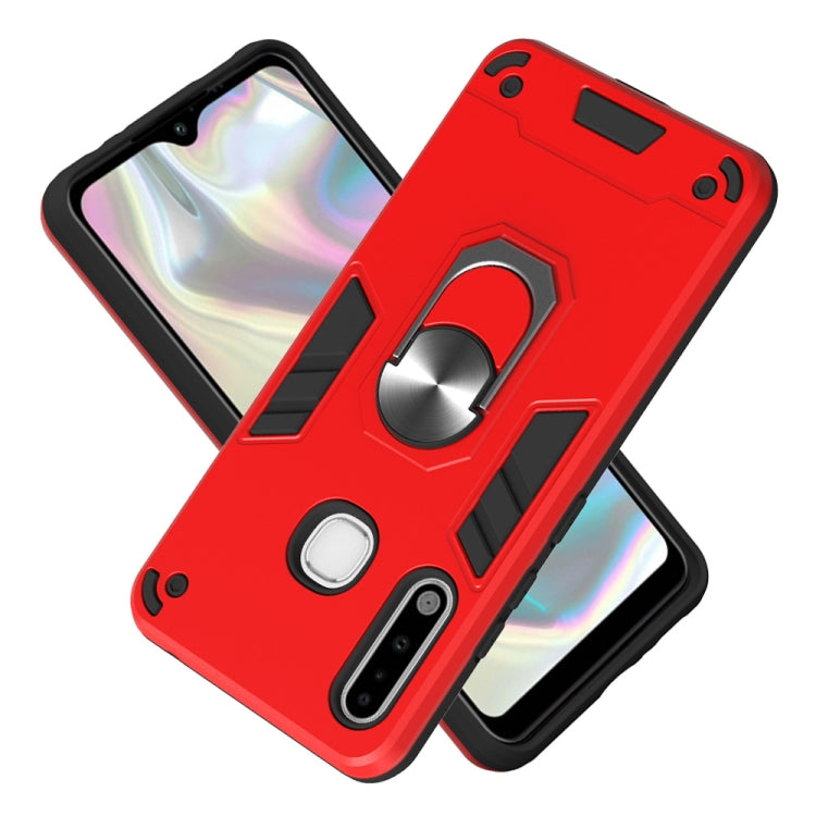 For Samsung Galaxy A70e 2 in 1 Armour Series PC + TPU Protective Case with Ring Holder