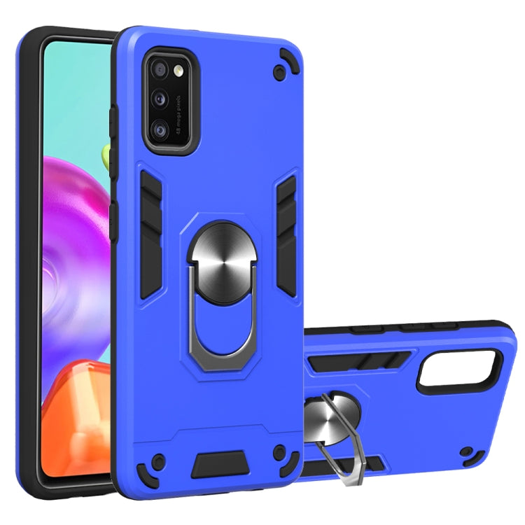 For Samsung Galaxy A41 2 in 1 Armour Series PC + TPU Protective Case with Ring Holder