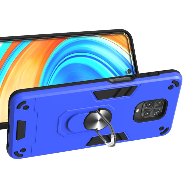 For Xiaomi Redmi Note 9S / Note 9 Pro / Note 9 Pro Max 2 in 1 Armour Series PC + TPU Protective Case with Ring Holder