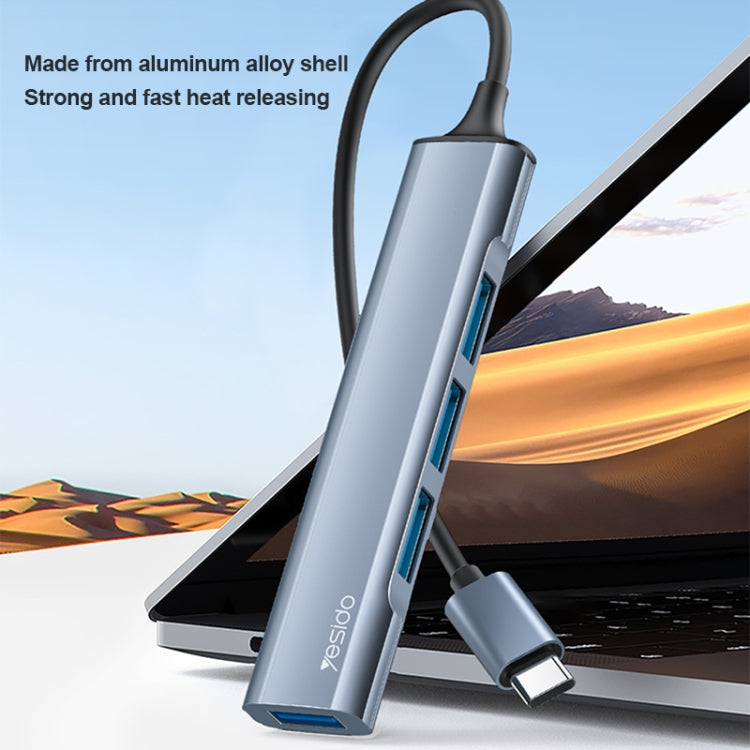 Yesido HB17 4 in 1 USB-C / Type-C Multifunctional Docking Station HUB Adapter