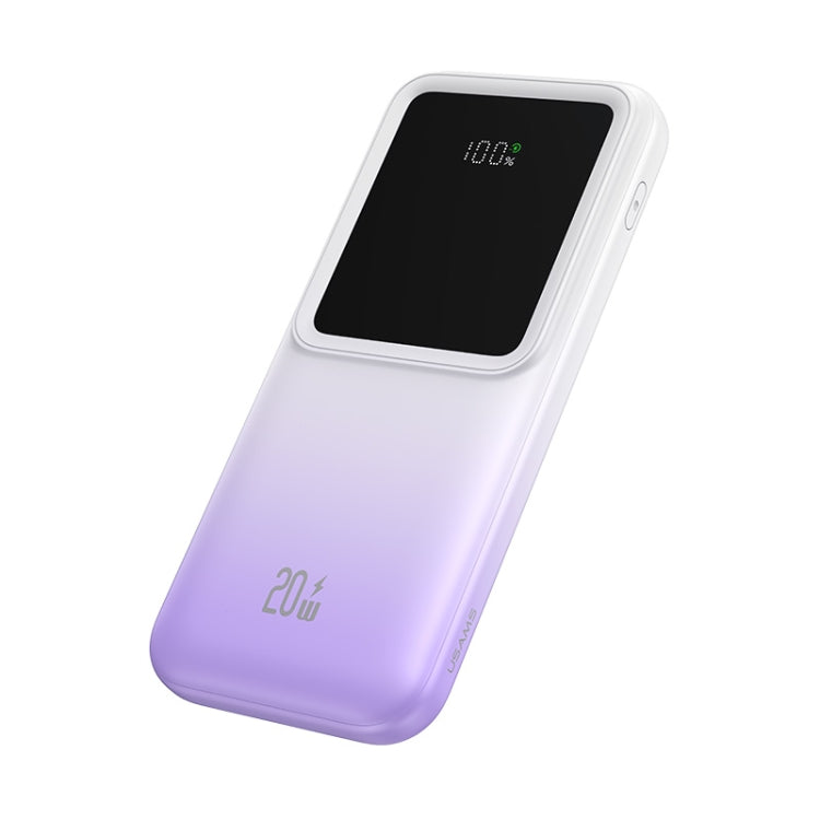 USAMS US-CD193 10000mAh 20W Portable Digital Display Power Bank with Cable