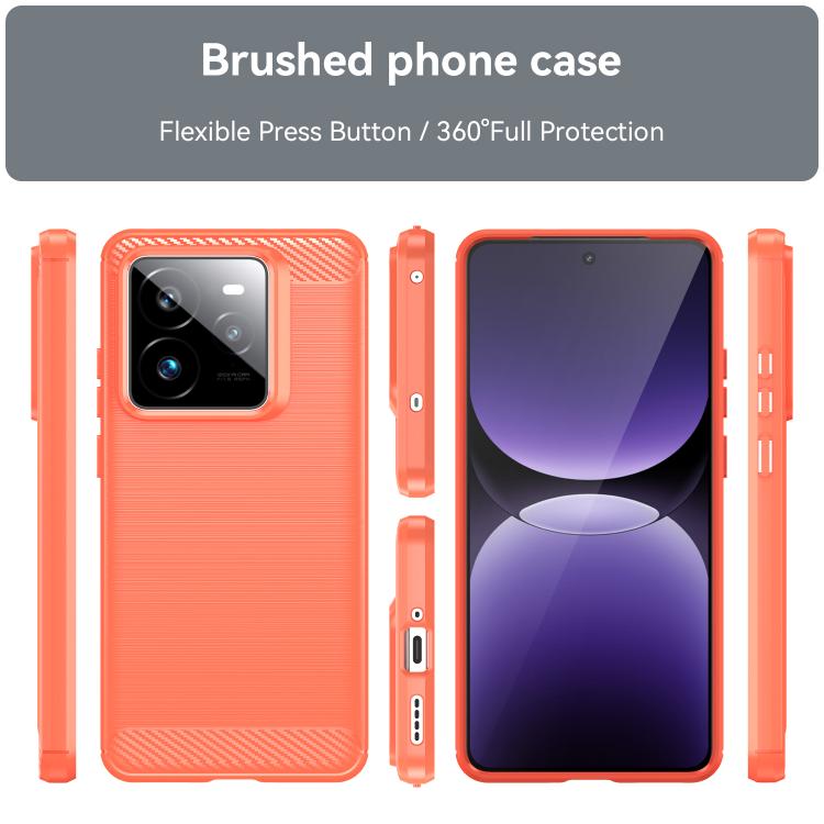 For Realme GT7 Pro Racing Brushed Texture Carbon Fiber TPU Phone Case