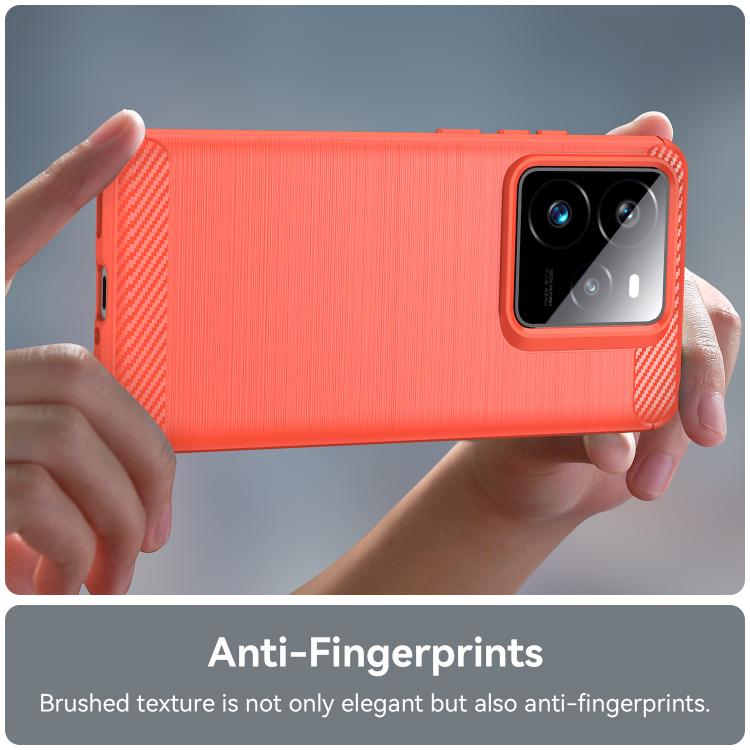 For Realme GT7 Pro Racing Brushed Texture Carbon Fiber TPU Phone Case