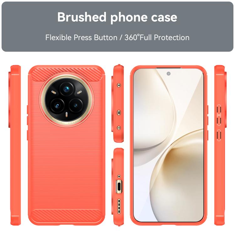 For Realme P3 Pro Brushed Texture Carbon Fiber TPU Phone Case