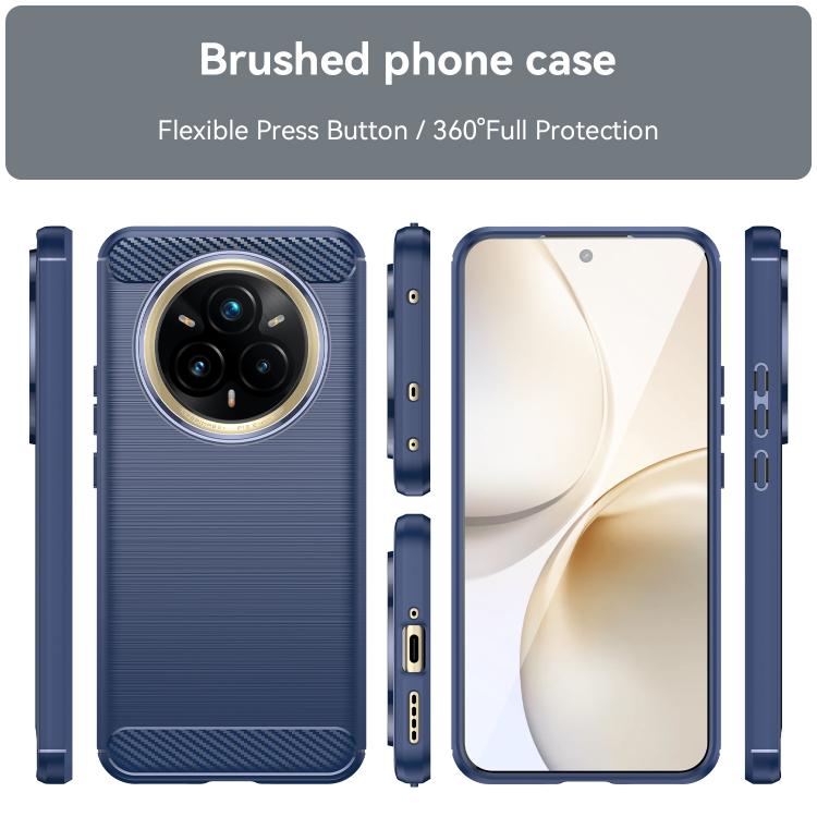 For Realme P3 Pro Brushed Texture Carbon Fiber TPU Phone Case