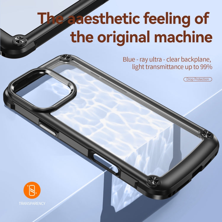 For iPhone 16 Pro TPU + PC Lens Protection Phone Case