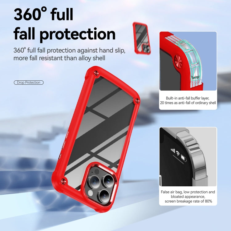 For iPhone 16 Pro TPU + PC Lens Protection Phone Case