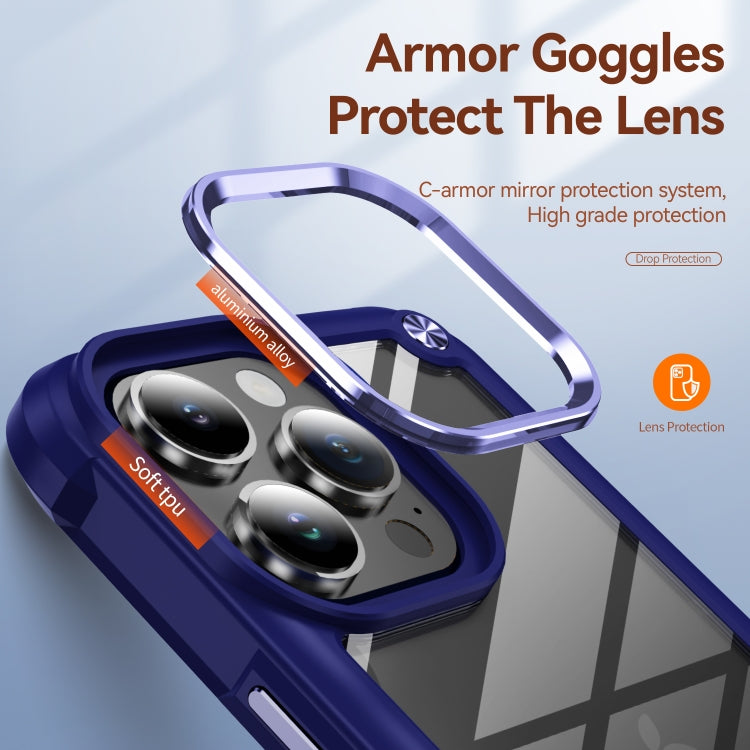 For iPhone 16 Pro TPU + PC Lens Protection Phone Case