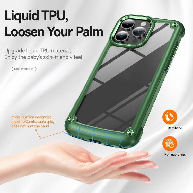 For iPhone 16 Pro TPU + PC Lens Protection Phone Case