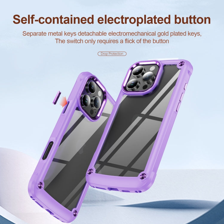 For iPhone 16 Pro TPU + PC Lens Protection Phone Case
