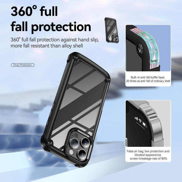 For iPhone 16 Pro Max TPU + PC Lens Protection Phone Case