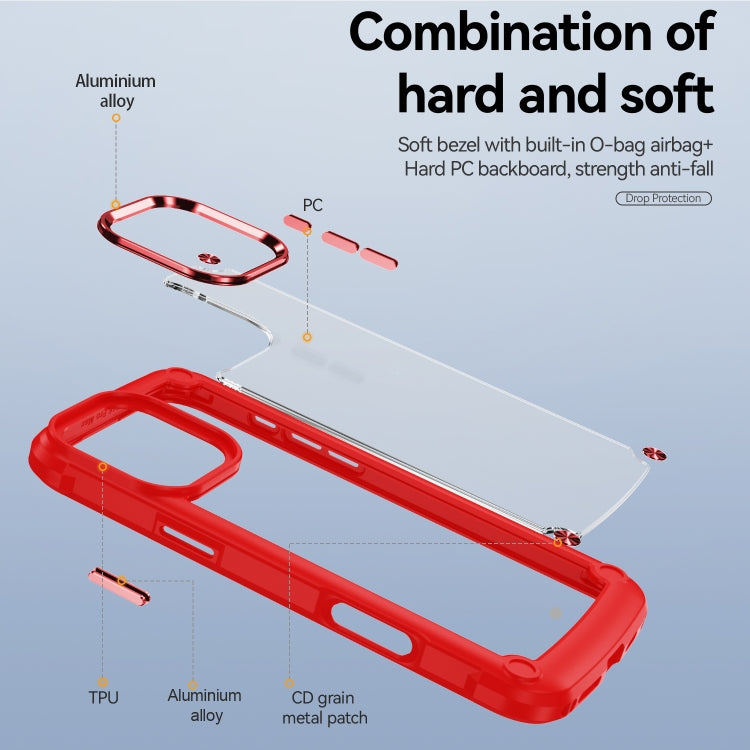 For iPhone 16 Pro Max TPU + PC Lens Protection Phone Case
