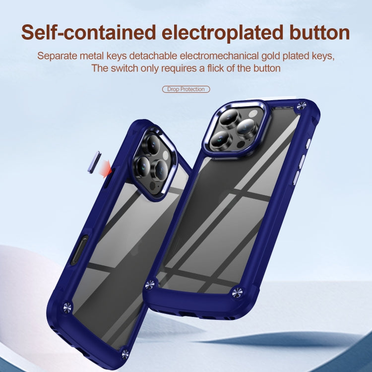 For iPhone 16 Pro Max TPU + PC Lens Protection Phone Case