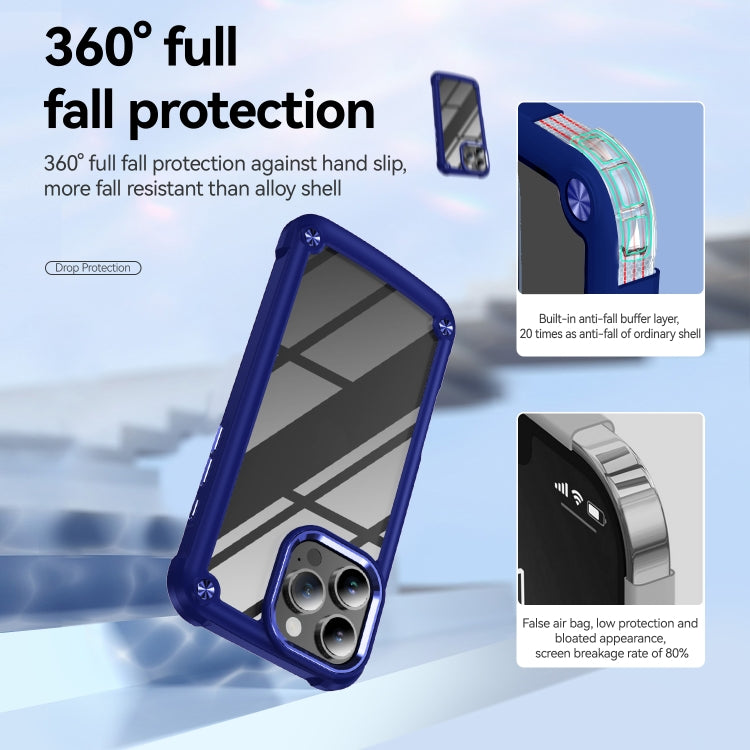 For iPhone 16 Pro Max TPU + PC Lens Protection Phone Case