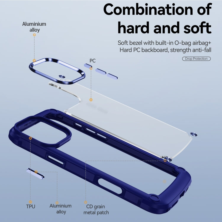 For iPhone 16 Pro Max TPU + PC Lens Protection Phone Case