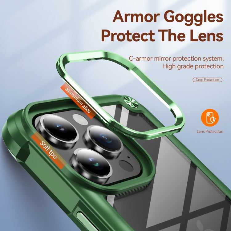 For iPhone 16 Pro Max TPU + PC Lens Protection Phone Case