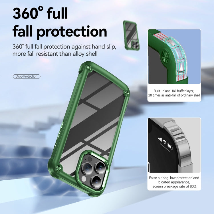 For iPhone 16 Pro Max TPU + PC Lens Protection Phone Case