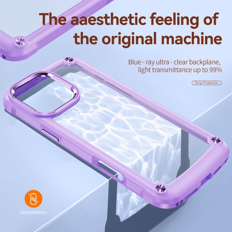 For iPhone 16 Pro Max TPU + PC Lens Protection Phone Case