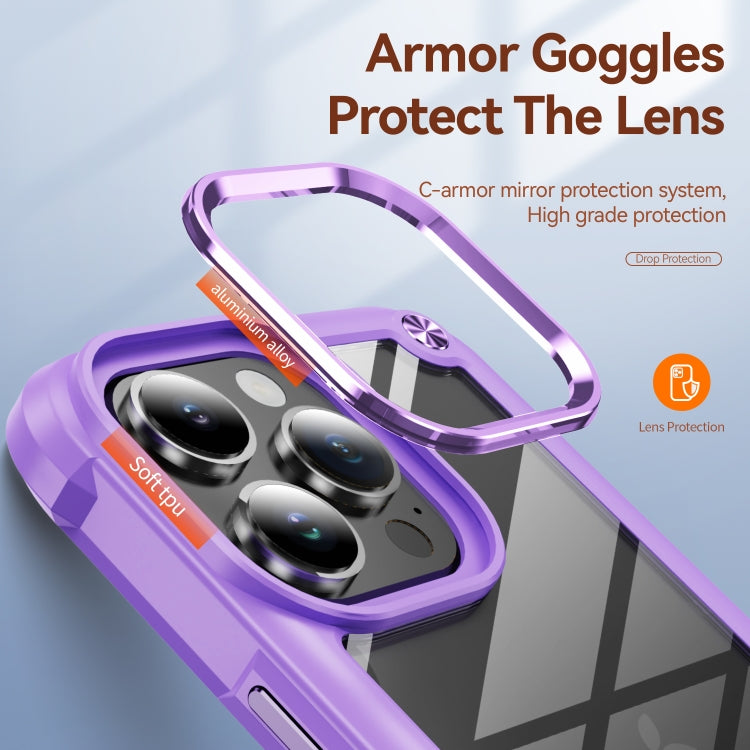 For iPhone 16 Pro Max TPU + PC Lens Protection Phone Case