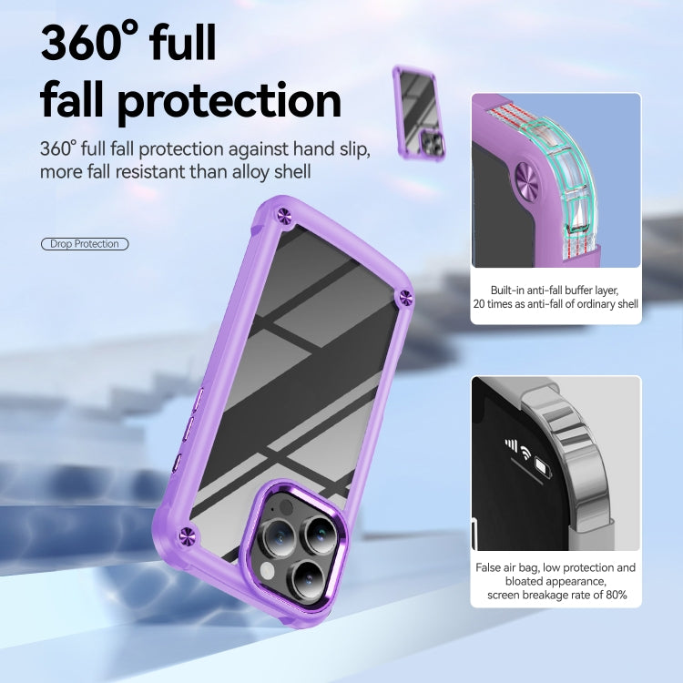 For iPhone 16 Pro Max TPU + PC Lens Protection Phone Case