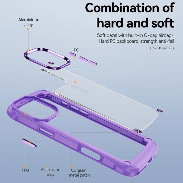 For iPhone 16 Pro Max TPU + PC Lens Protection Phone Case