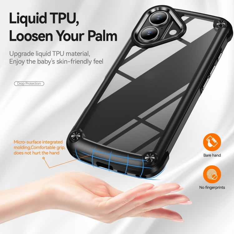 For iPhone 16 TPU + PC Lens Protection Phone Case
