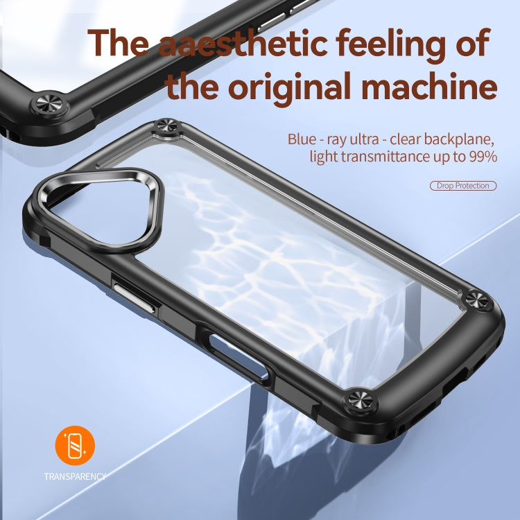 For iPhone 16 TPU + PC Lens Protection Phone Case