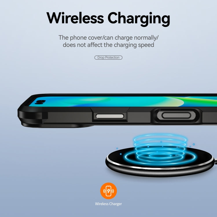 For iPhone 16 TPU + PC Lens Protection Phone Case