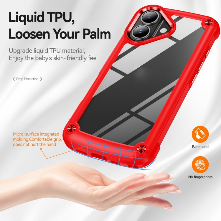 For iPhone 16 TPU + PC Lens Protection Phone Case