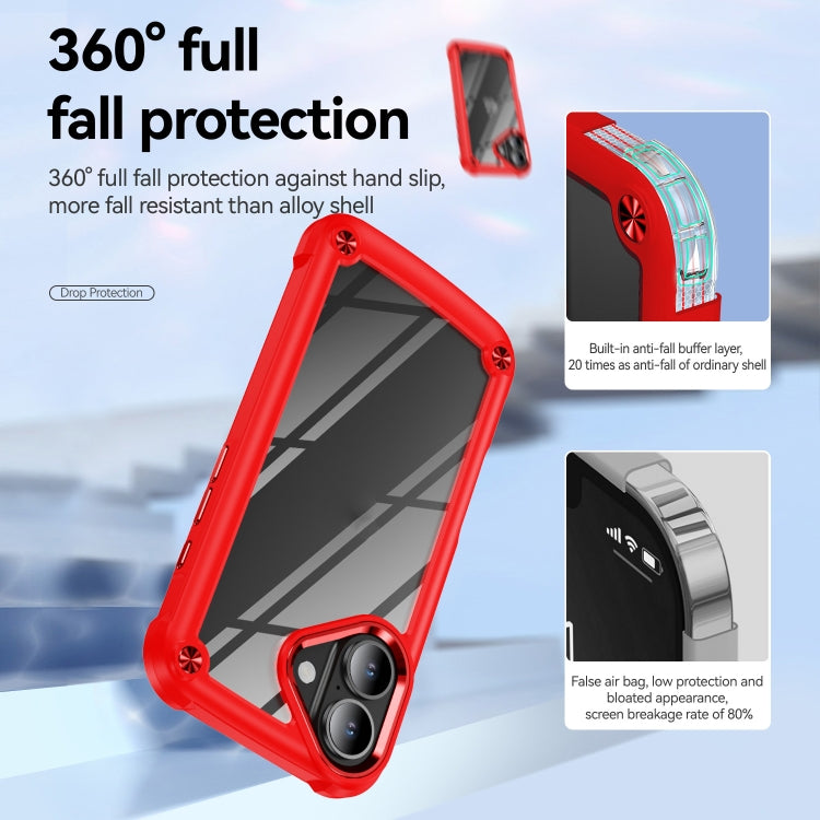 For iPhone 16 TPU + PC Lens Protection Phone Case