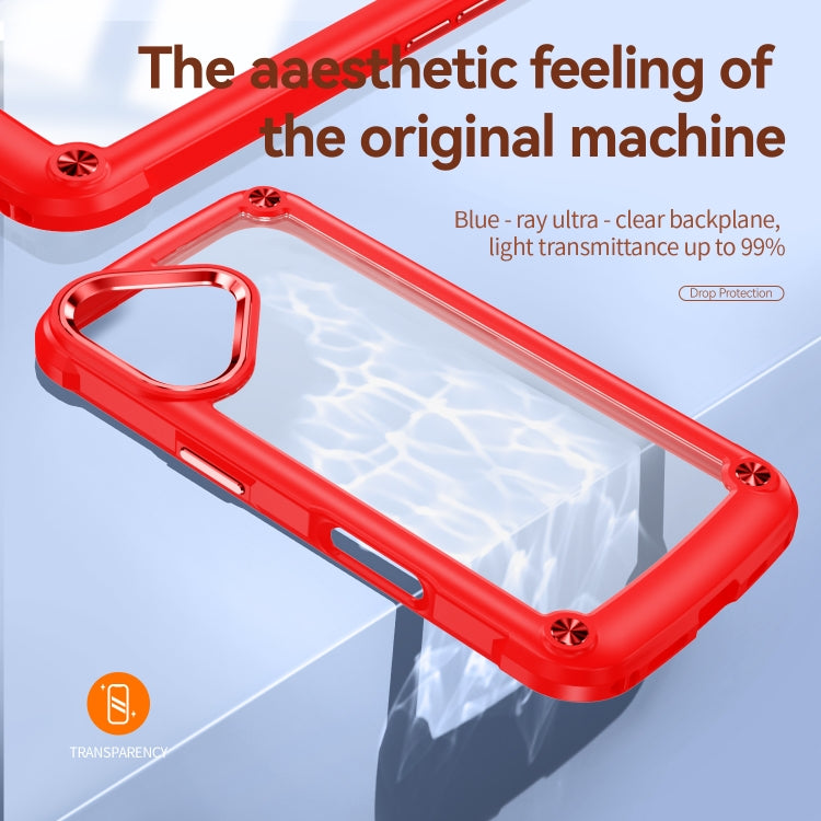 For iPhone 16 TPU + PC Lens Protection Phone Case