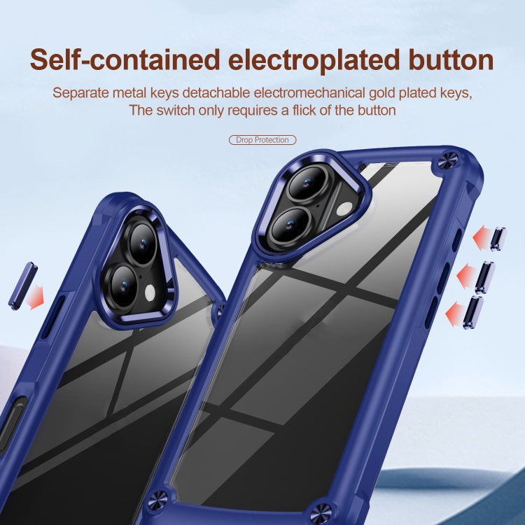 For iPhone 16 TPU + PC Lens Protection Phone Case