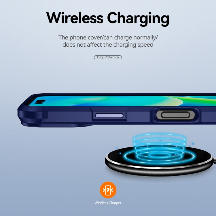 For iPhone 16 TPU + PC Lens Protection Phone Case
