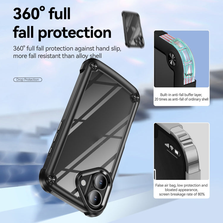 For iPhone 16 Plus TPU + PC Lens Protection Phone Case