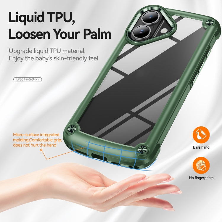 For iPhone 16 Plus TPU + PC Lens Protection Phone Case