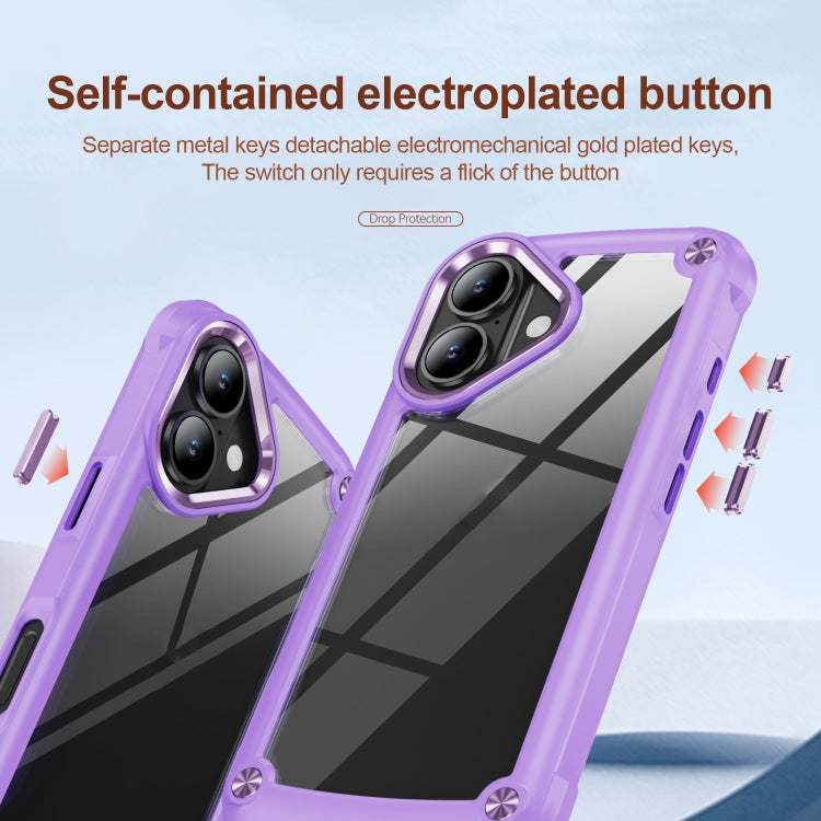 For iPhone 16 Plus TPU + PC Lens Protection Phone Case