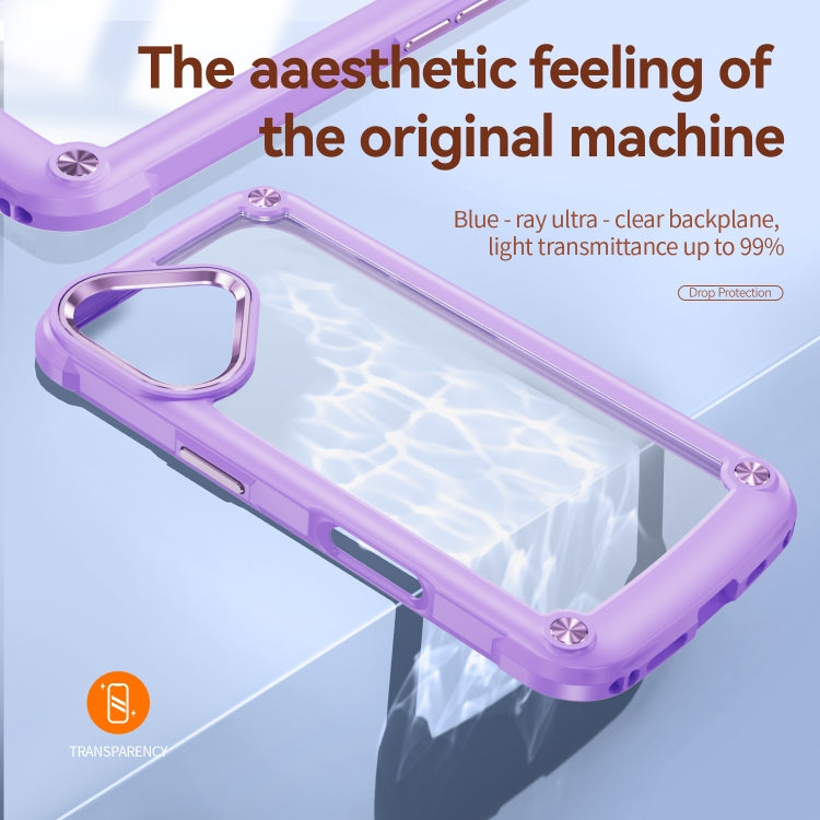 For iPhone 16 Plus TPU + PC Lens Protection Phone Case