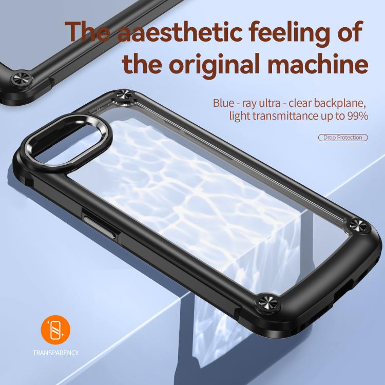 For iPhone 17e / 16e TPU + PC Lens Protection Phone Case