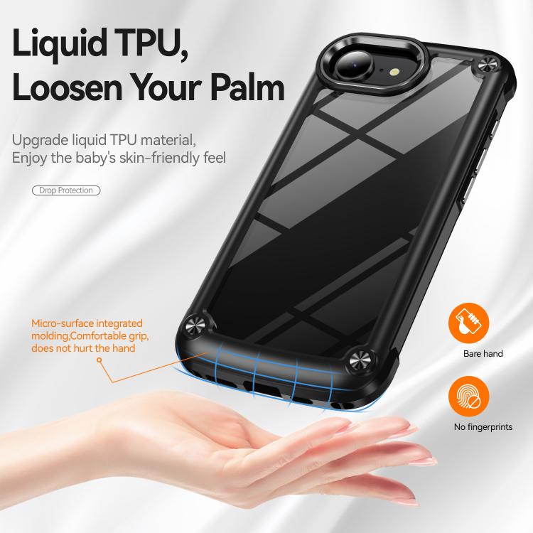 For iPhone 17e / 16e TPU + PC Lens Protection Phone Case
