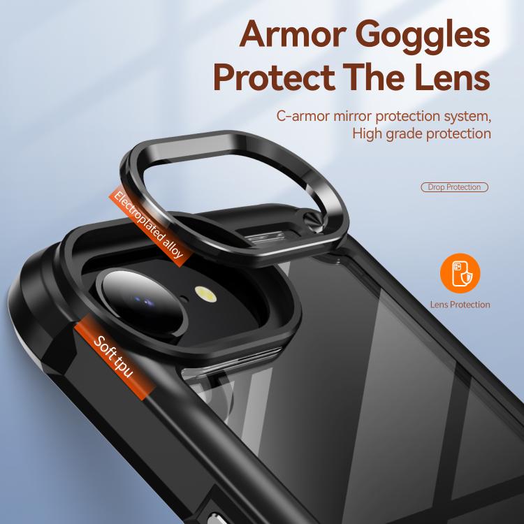 For iPhone 17e / 16e TPU + PC Lens Protection Phone Case