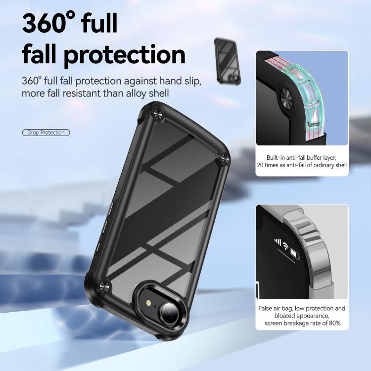 For iPhone 17e / 16e TPU + PC Lens Protection Phone Case