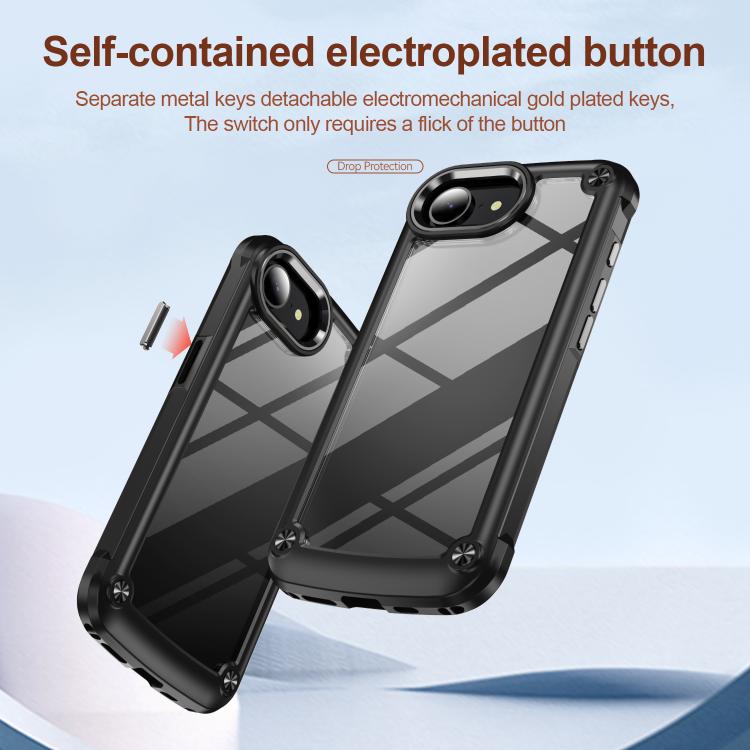 For iPhone 17e / 16e TPU + PC Lens Protection Phone Case