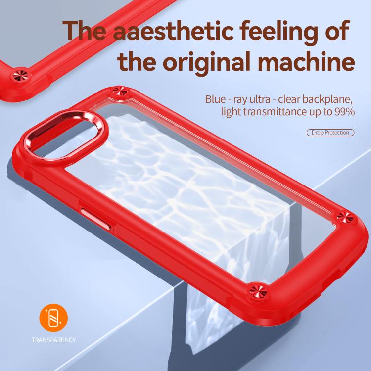 For iPhone 17e / 16e TPU + PC Lens Protection Phone Case