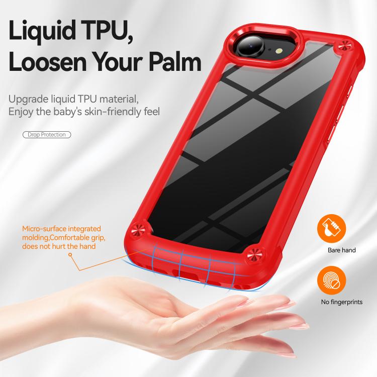 For iPhone 17e / 16e TPU + PC Lens Protection Phone Case