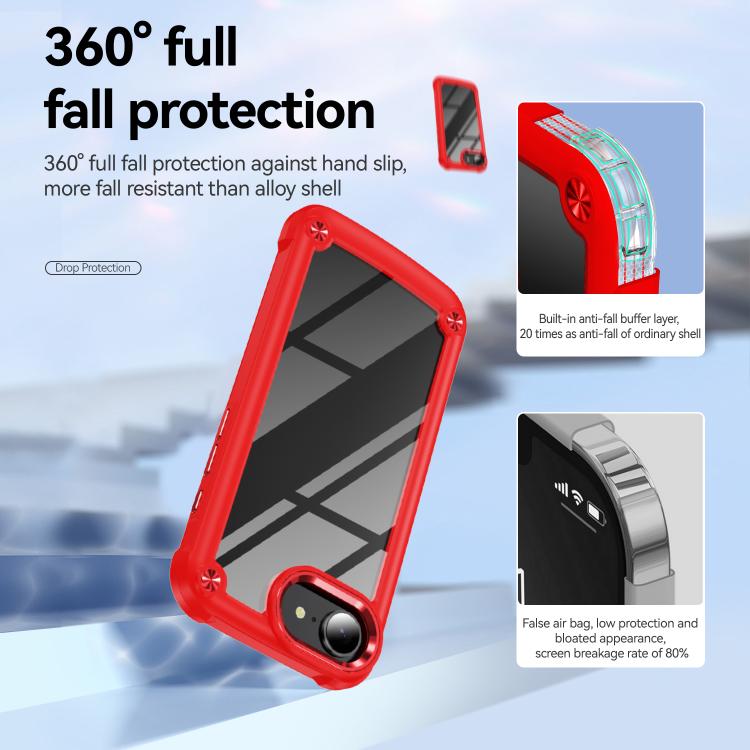 For iPhone 17e / 16e TPU + PC Lens Protection Phone Case