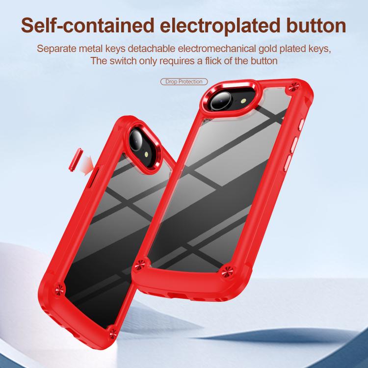 For iPhone 17e / 16e TPU + PC Lens Protection Phone Case