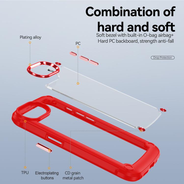 For iPhone 17e / 16e TPU + PC Lens Protection Phone Case