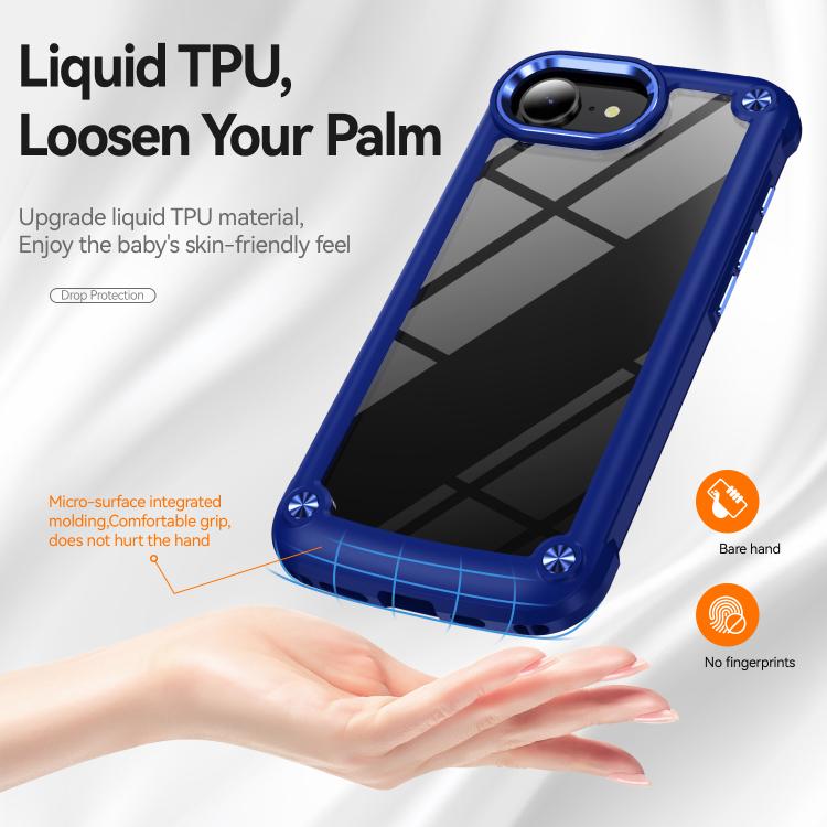 For iPhone 17e / 16e TPU + PC Lens Protection Phone Case