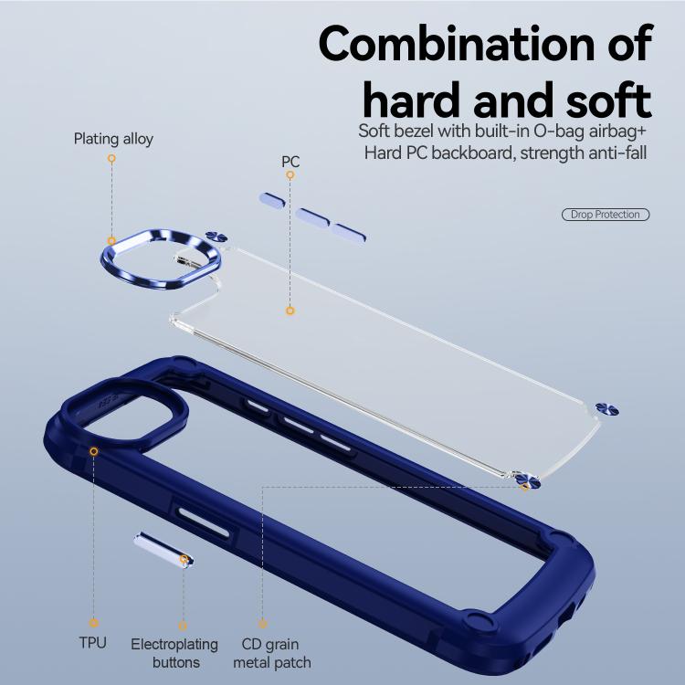 For iPhone 17e / 16e TPU + PC Lens Protection Phone Case